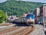 Bonus Train:  The eastbound Capitol Limited calls at Cumberland, MD